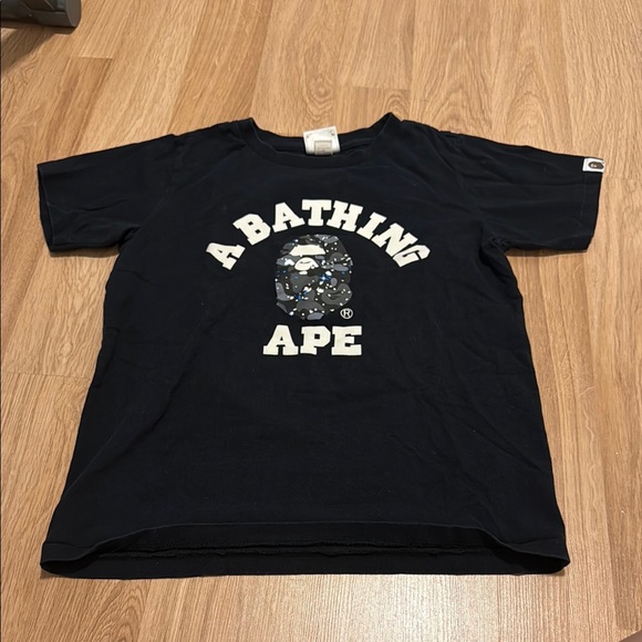 Bape Black Short Sleeve Tee - Picture 1 of 2